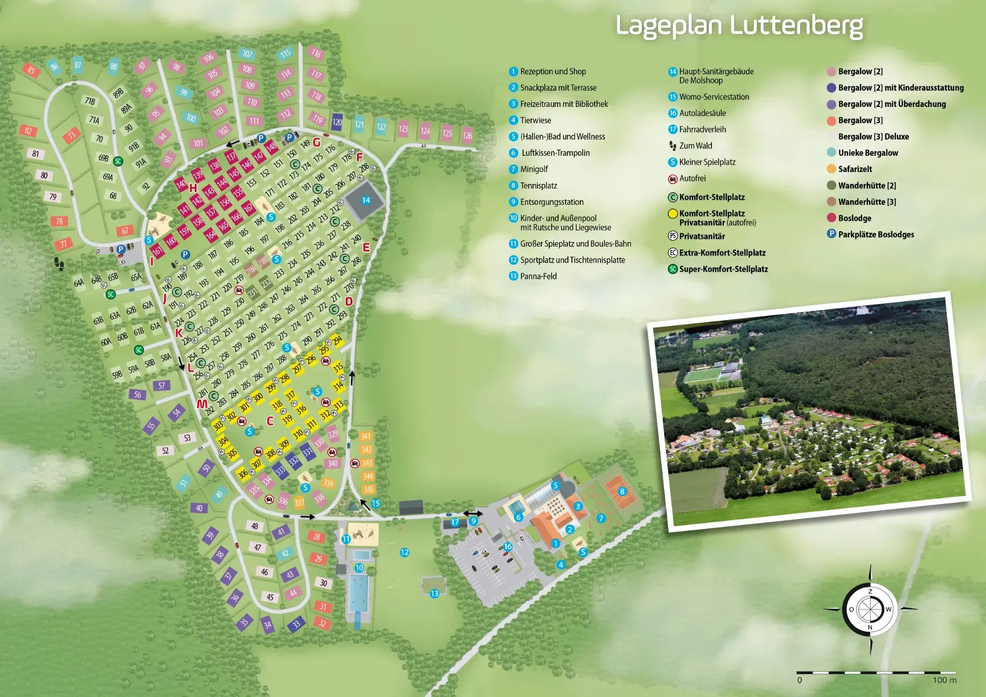 Plattegrond Luttenberg A3 Duits